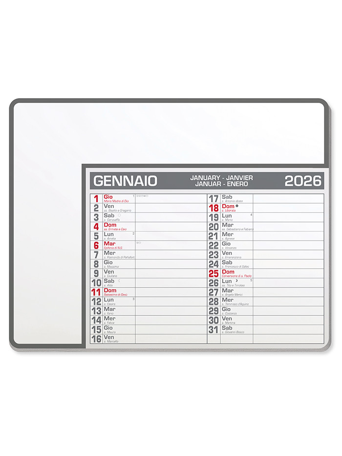 Calendar pad edge pa782
