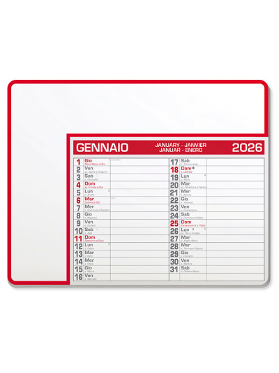 Calendar pad edge pa782