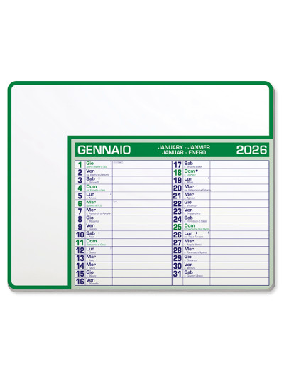 Calendar pad edge pa782