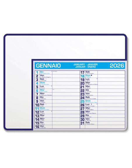 Calendar pad edge pa782
