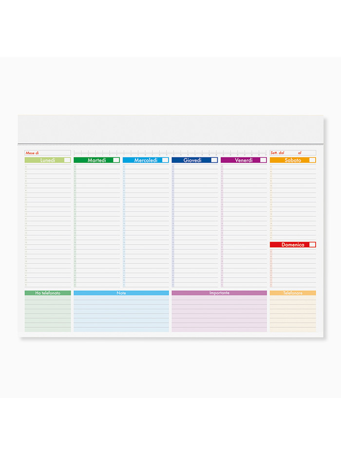 Mini planning multicolor pa806