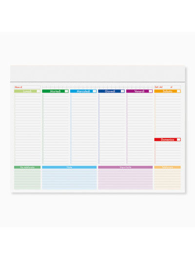 Mini planning multicolor pa806