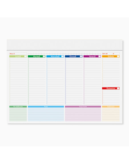 Mini planning multicolor pa806