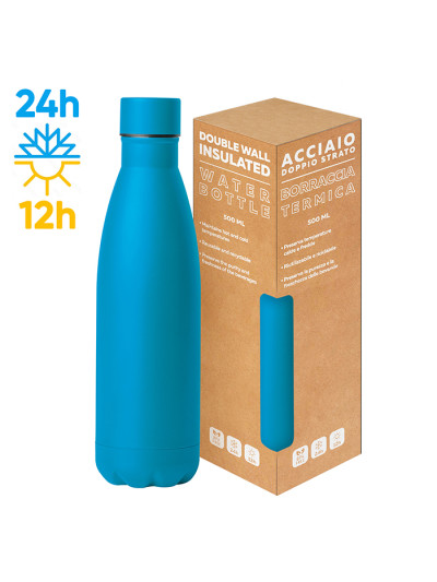 Steel mat bottle 500 flat pc416