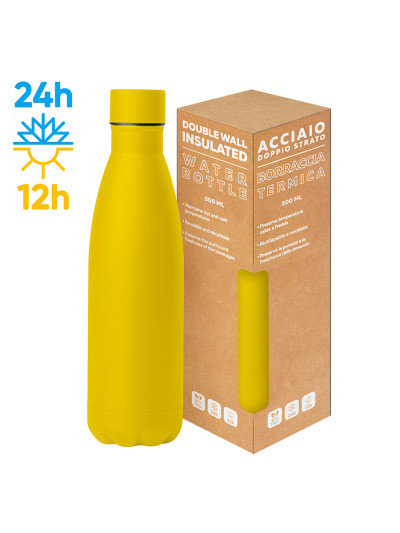 Steel mat bottle 500 flat pc416