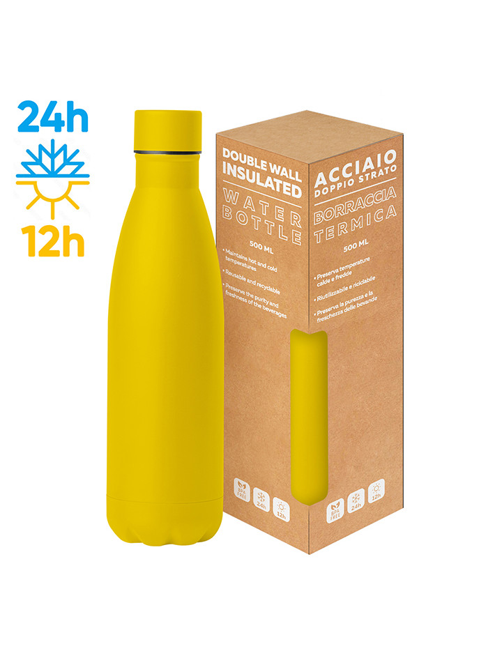 Steel mat bottle 500 flat pc416