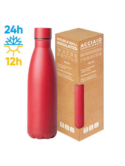 Steel mat bottle 500 flat pc416