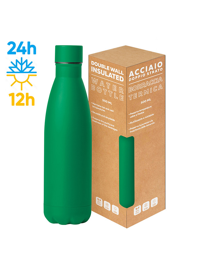Steel mat bottle 500 flat pc416