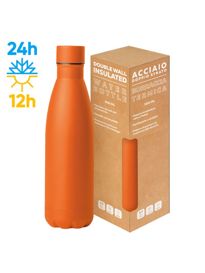 Steel mat bottle 500 flat pc416
