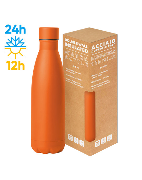 Steel mat bottle 500 flat pc416