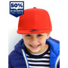 Cappello bambino visiera piatta 6 pannelli