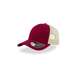 Cappello visiera curva 5 pannelli mesh posteriore