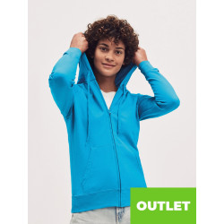 Felpa donna cappuccio e zip leggera lightweight