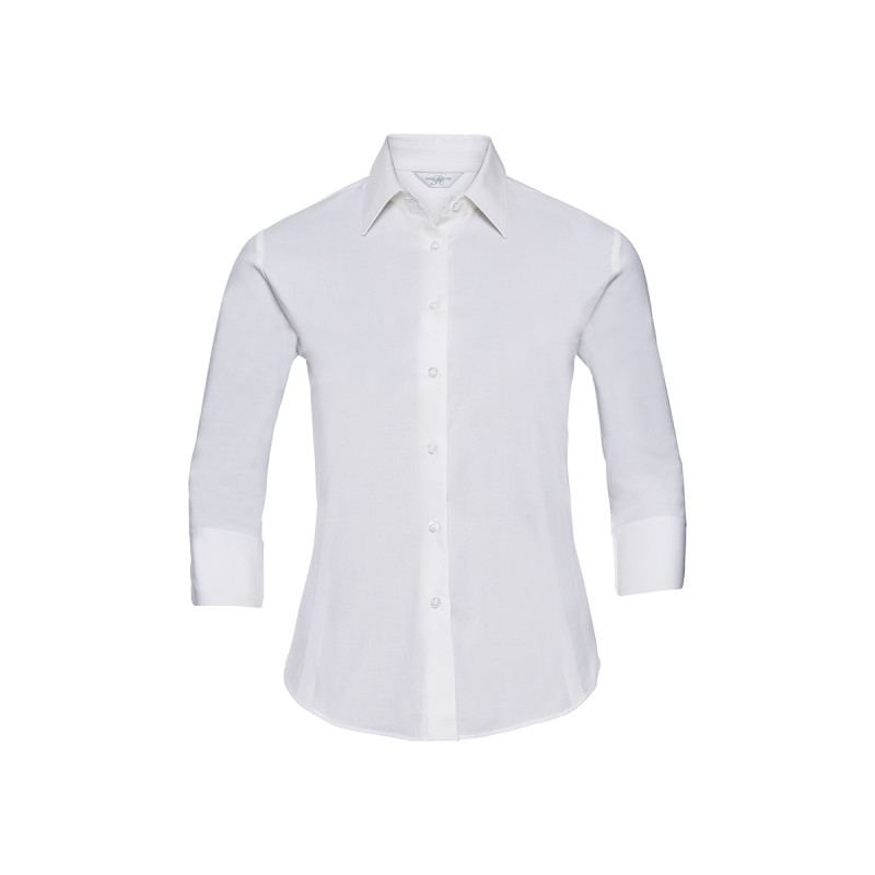 Camicia donna manica 3/4 stretch