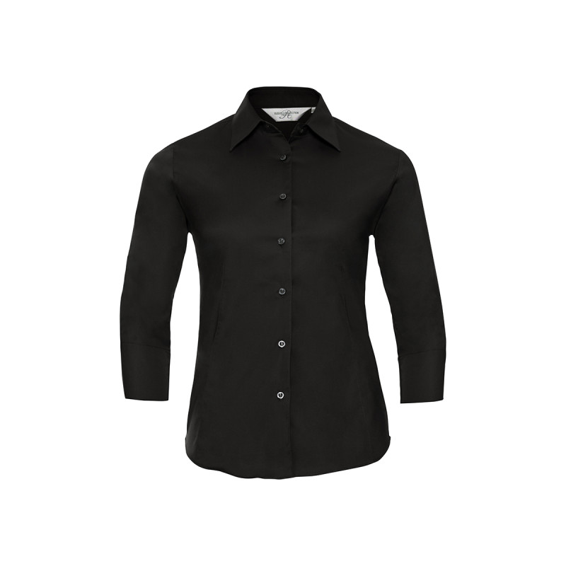 Camicia donna manica 3/4 stretch