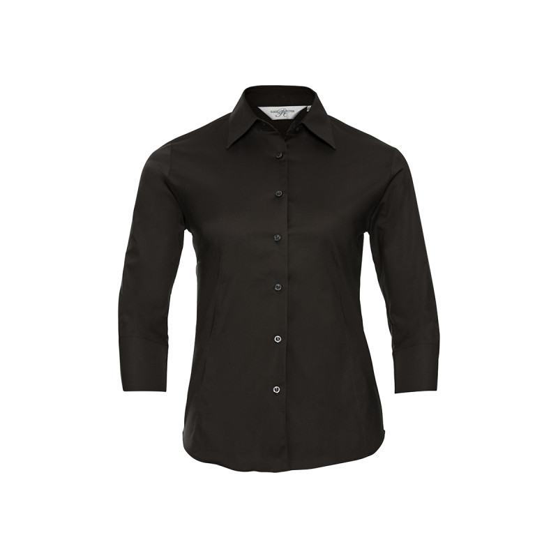 Camicia donna manica 3/4 stretch