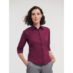 Camicia donna manica 3/4 stretch