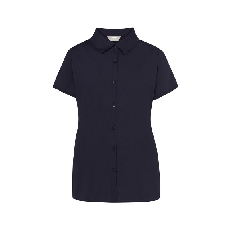 Camicia donna manica corta popeline