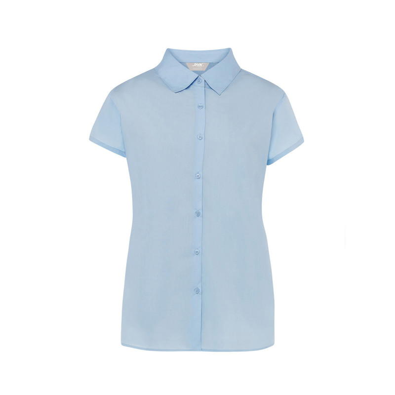 Camicia donna manica corta popeline