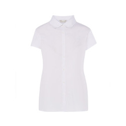 Camicia donna manica corta popeline