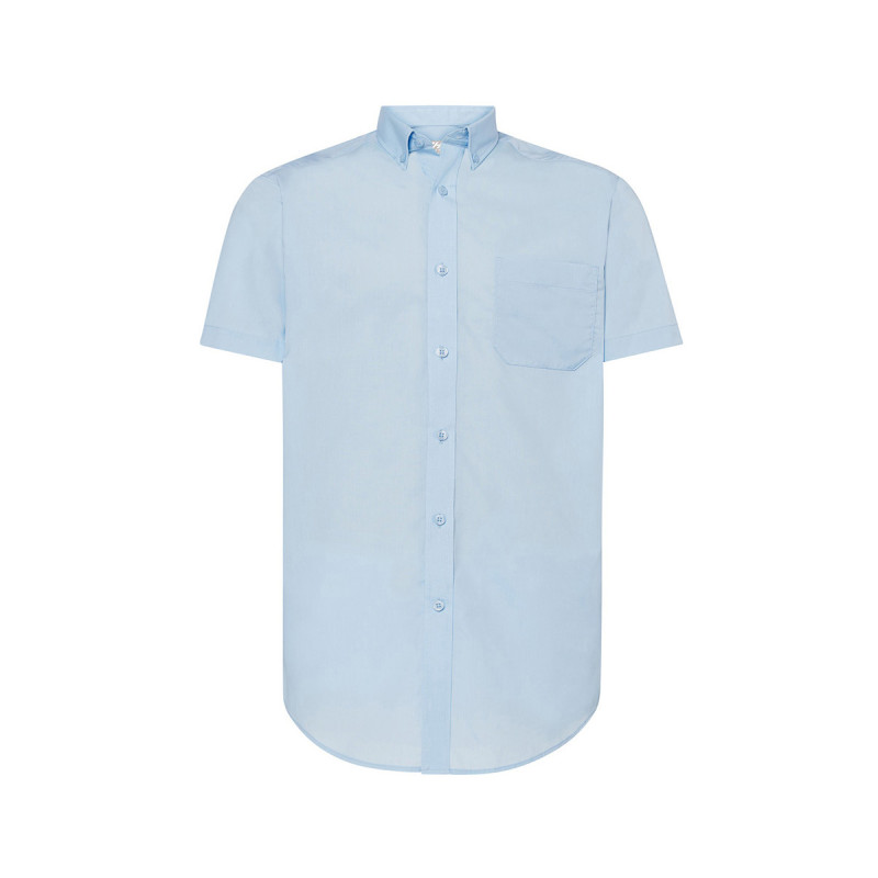 Camicia uomo manica corta popeline