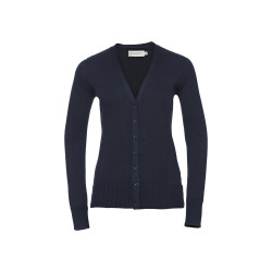 Cardigan donna collo a v