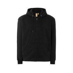 Felpa unisex cappuccio e zip organic fuji