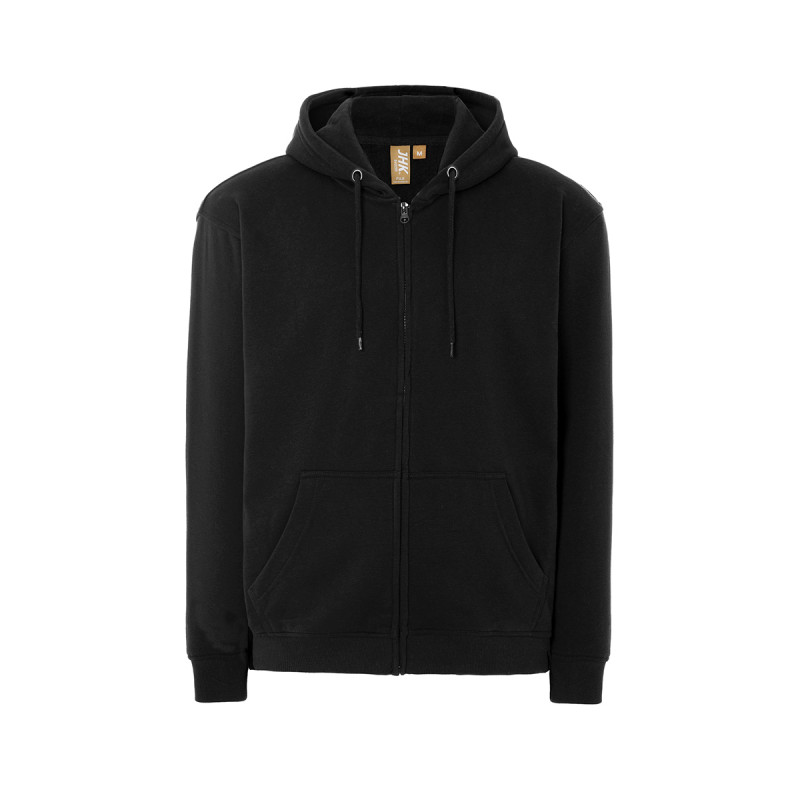 Felpa unisex cappuccio e zip organic fuji