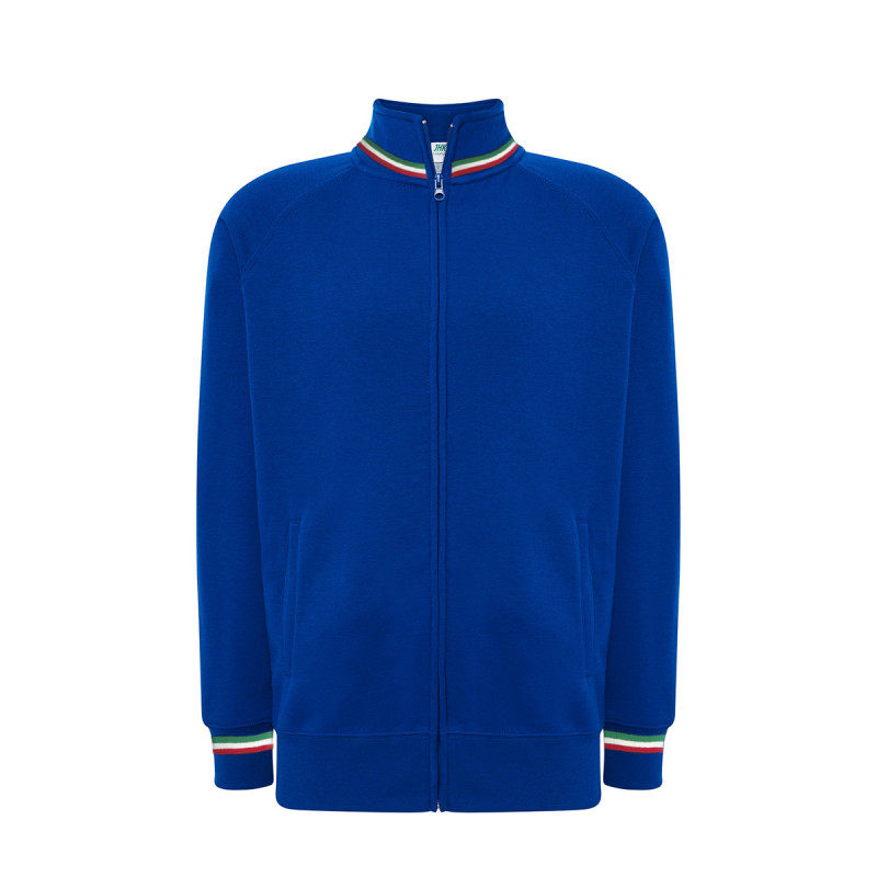 Felpa unisex zip intera premium italia
