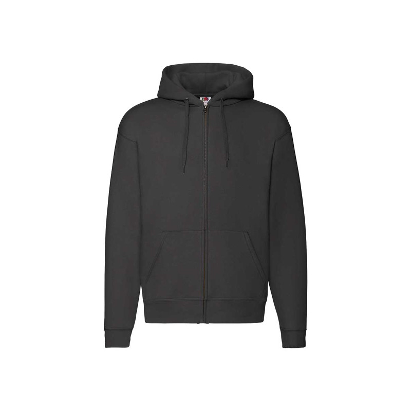 Felpa uomo cappuccio e zip premium