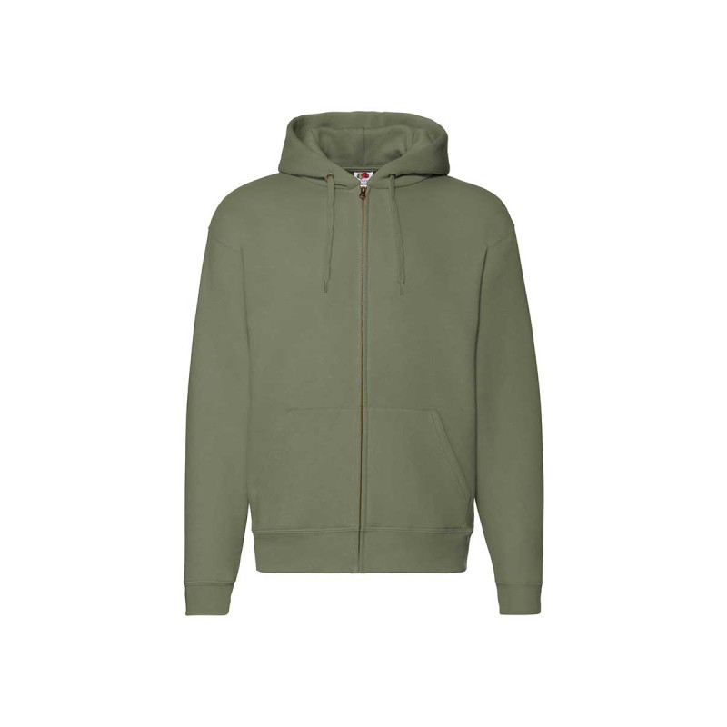 Felpa uomo cappuccio e zip premium