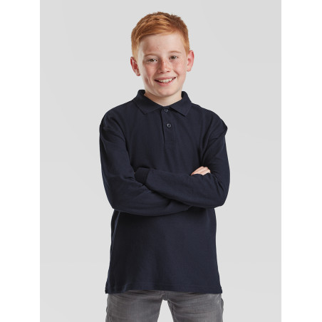 Polo bambino manica lunga 65/35