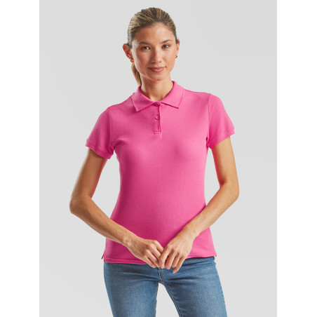 Polo donna manica corta premium