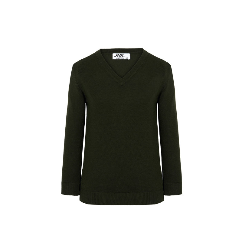 Pullover bambino collo a v