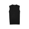 Pullover unisex smanicato collo a v