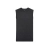 Pullover unisex smanicato collo a v
