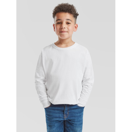 T-shirt bambino manica lunga valueweight