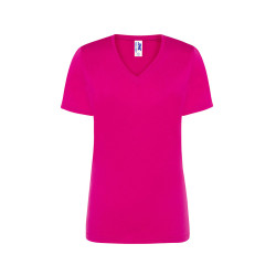 T-shirt donna manica corta collo a v regular