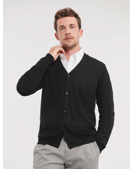Cardigan uomo collo a v