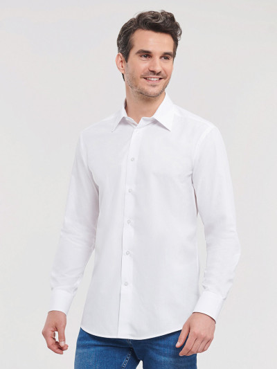 Camicia uomo manica lunga popeline