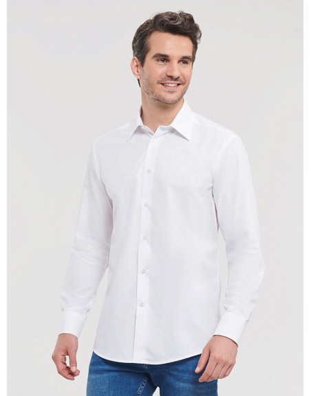 Camicia uomo manica lunga popeline
