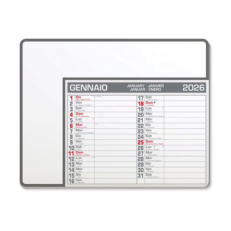Calendar pad edge pa782