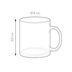 Glass color mug pc365