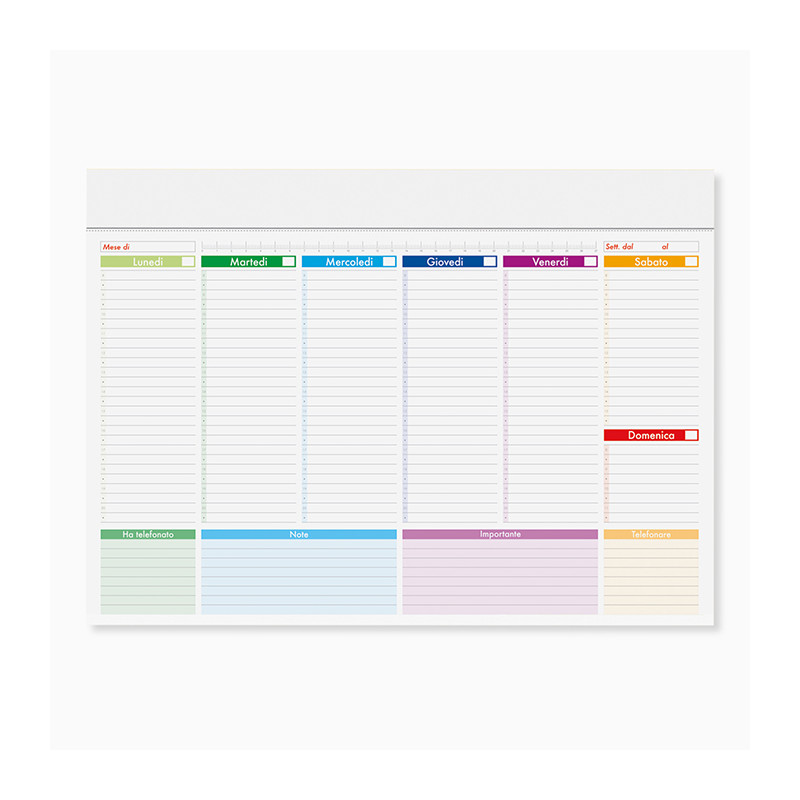 Mini planning multicolor pa806