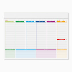 Mini planning multicolor pa806