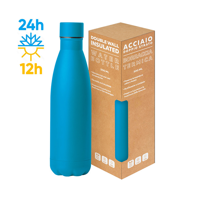 Steel mat bottle 500 flat pc416