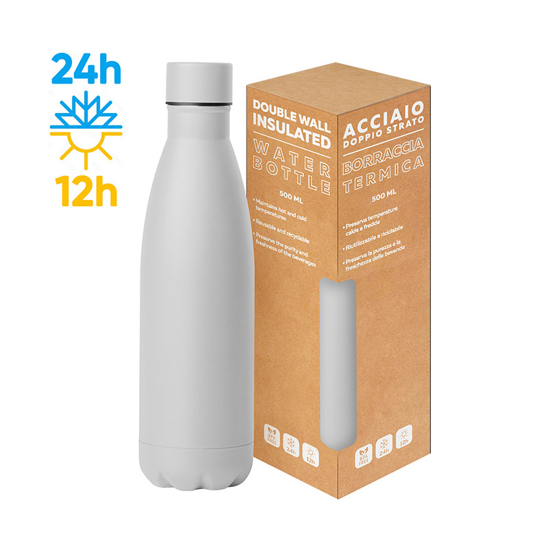 Steel mat bottle 500 flat pc416