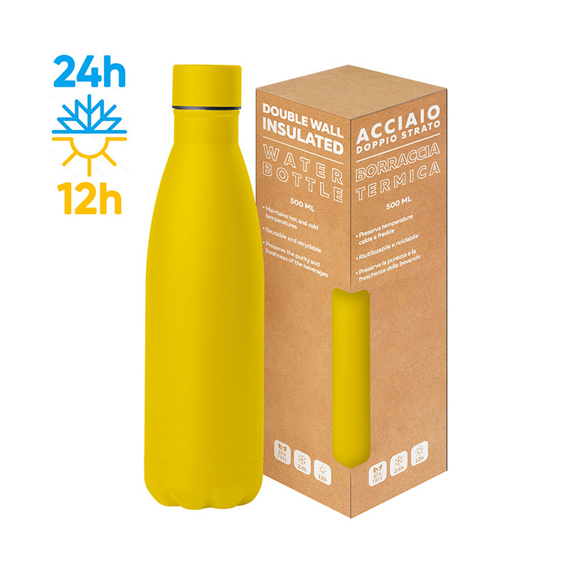 Steel mat bottle 500 flat pc416