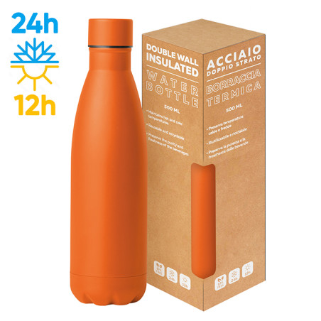 Steel mat bottle 500 flat pc416