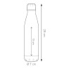 Steel mat bottle 500 pc414